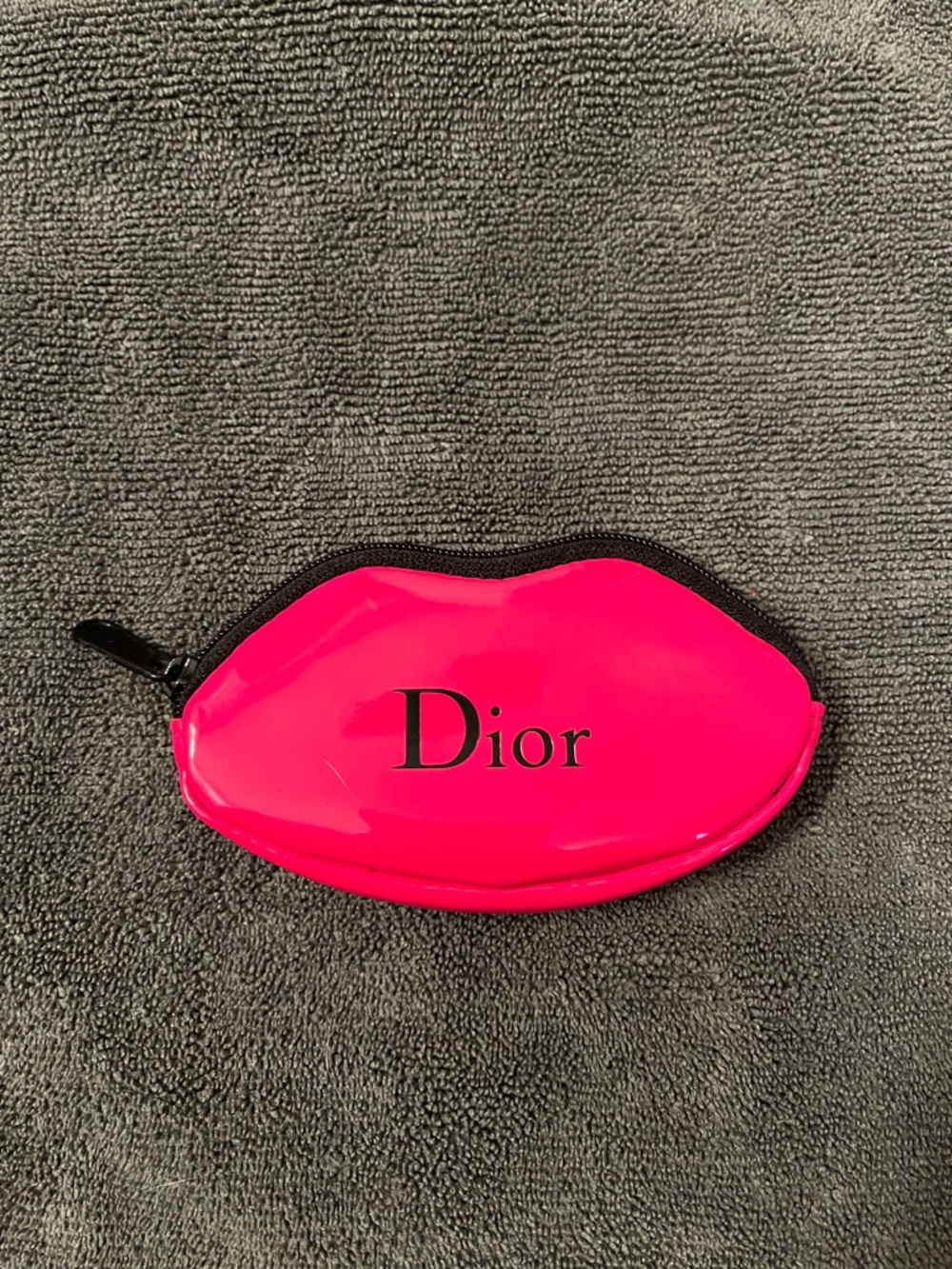 Dior Hot Pink Lip-Shaped Cosmetic Pouch